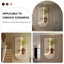 Décoration murale moderne minimaliste créative avec lumière DEL télécommandée-110827306