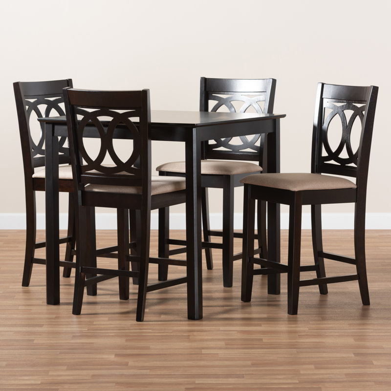4 - Person Four Leg Dining Set, Sand