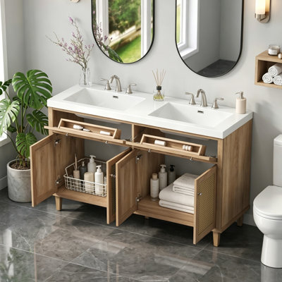 Meuble-lavabo 60 po avec double lavabo