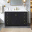 Meuble-lavabo de salle de bain de 48 pouces avec comptoir-612075961