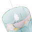 20cm H Cotton Blend Drum Lamp Shade ( Screw On ) in Teal