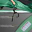 HOMCOM 12ft Trampoline Pad, No Holes for Pole, Green