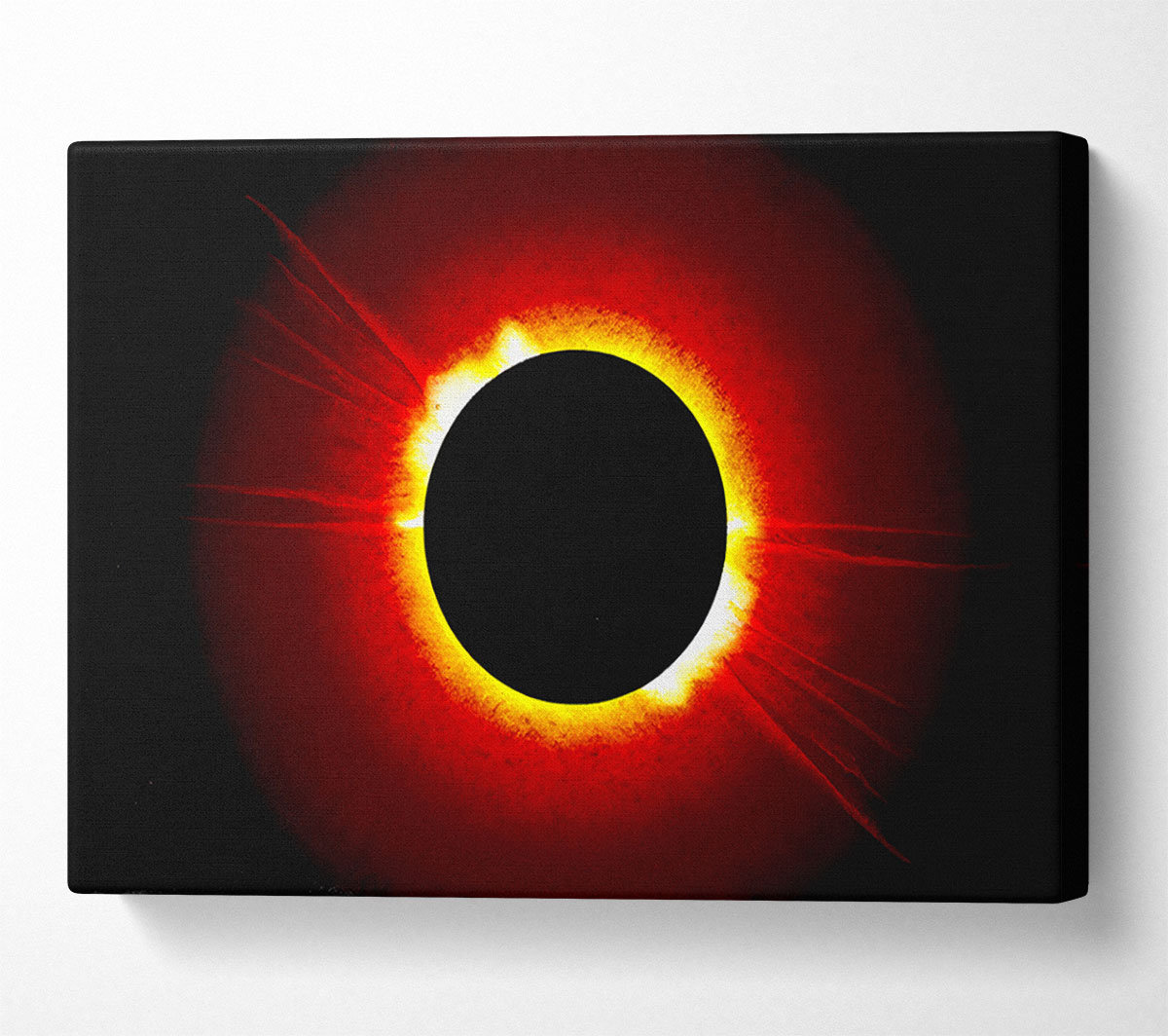 ModernMoments Stunning Fire Sun Eclipse - Wrapped Canvas Art Prints ...