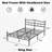 Metal Bed Frame With Headboard King Sized-1990209570