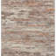 Tapis extérieur lavable abstrait en terre cuite et beige 5 pi x 8 pi