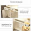 Bureau de réception moderne pour magasin de vêtements, magasin de détail et salon, comptoir avec rangement, aucun assemblage requis-1052033272