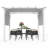 10 pi. L 10 pi. D Pergola en acier avec auvent-95110019