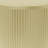 Golden Round Side Table With Vertical Stripes