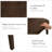Upholstered Solid Wood Small Dining Chairs - Ergonomic Curve & Plush Padding for Multiple Spaces-1228368305
