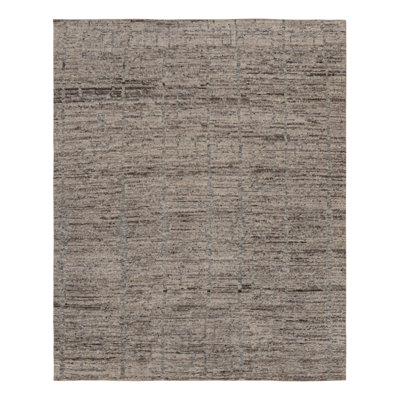 Moroccan Hand Knotted Wool Area Rug