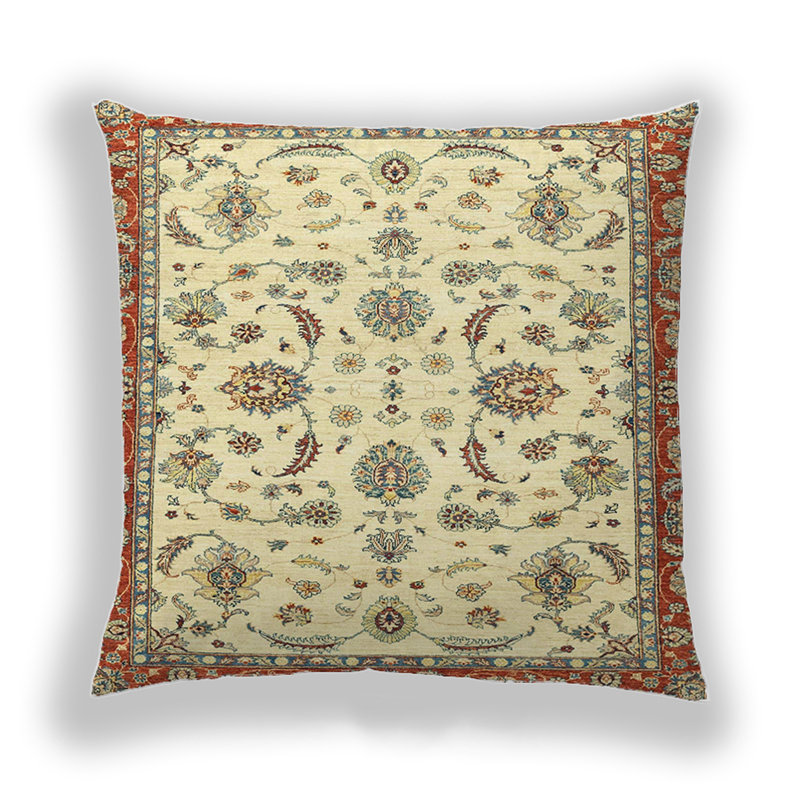 Coussin décoratif abstrait 2385, Microsuède