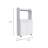 Kitchen Cart Totti, Double Door Cabinet, One Open Shelf, Two Interior Shelves