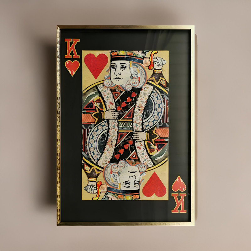 Playing Card King Of Red Heart