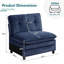 Fauteuil d'appoint rembourré en chenille Moderm-2057792106