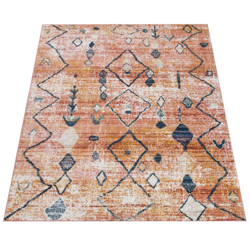 Tapis gris / brun Oona Southwestern, Rectangle 2 pi x 3 pi 3 po