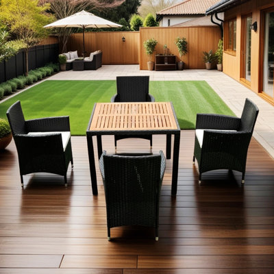 5 Piece Outdoor Patio Dining Set Patio Furniture Dining Set