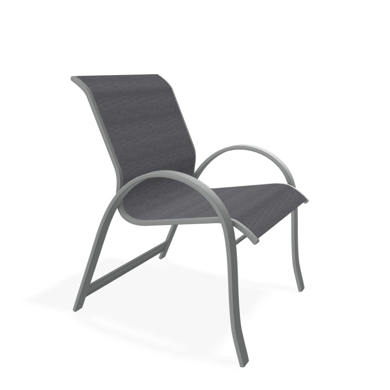 Aruba 1 Outdoor Dining Armchair, Graphite