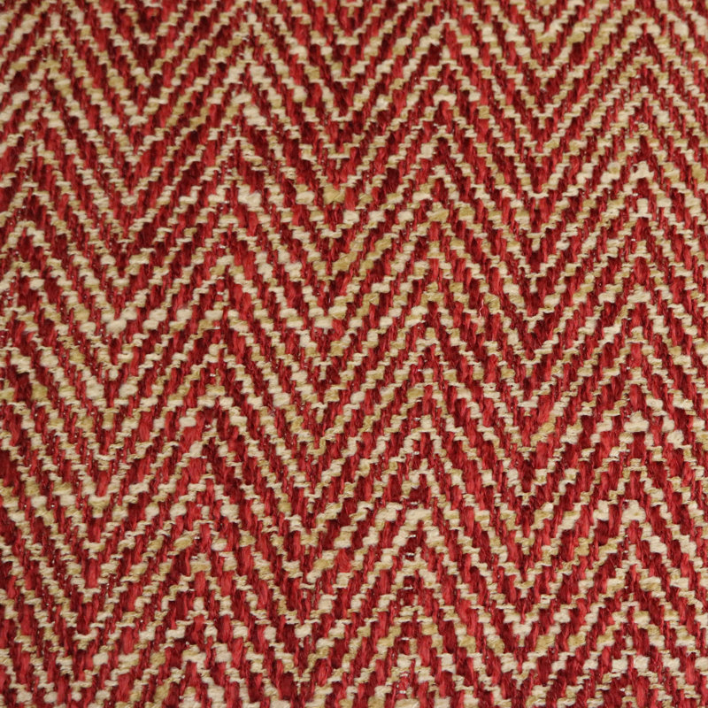 Roosevelt-Shelby Chevron Textured Upholstery Fabric, Henna