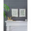 S / 2, art mural encadré miroir Liana 15,7 x 19,7 po sur fond doré