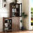 70.87" H Display Storage  Cabinet , 4 Tier Multi-Functional Pull-Out Multi-Tier Storage Shelf & 2 Glass Doors, Modern Wooden  Kitchen Pantry Cabinet For Living Room Or Kitchen And Dinning Room-1205832320
