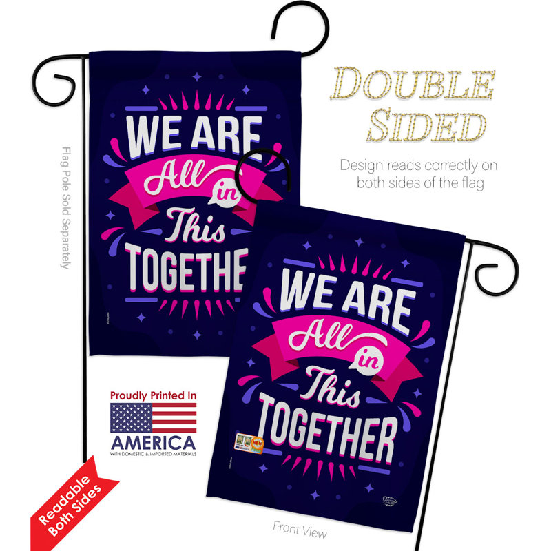 Double Sided 18.5'' H x 13'' W Polyester Garden Flag