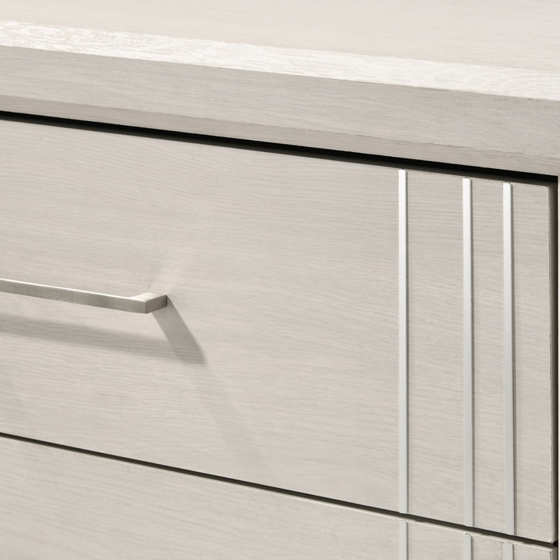 Commode contemporaine à six tiroirs, Beige