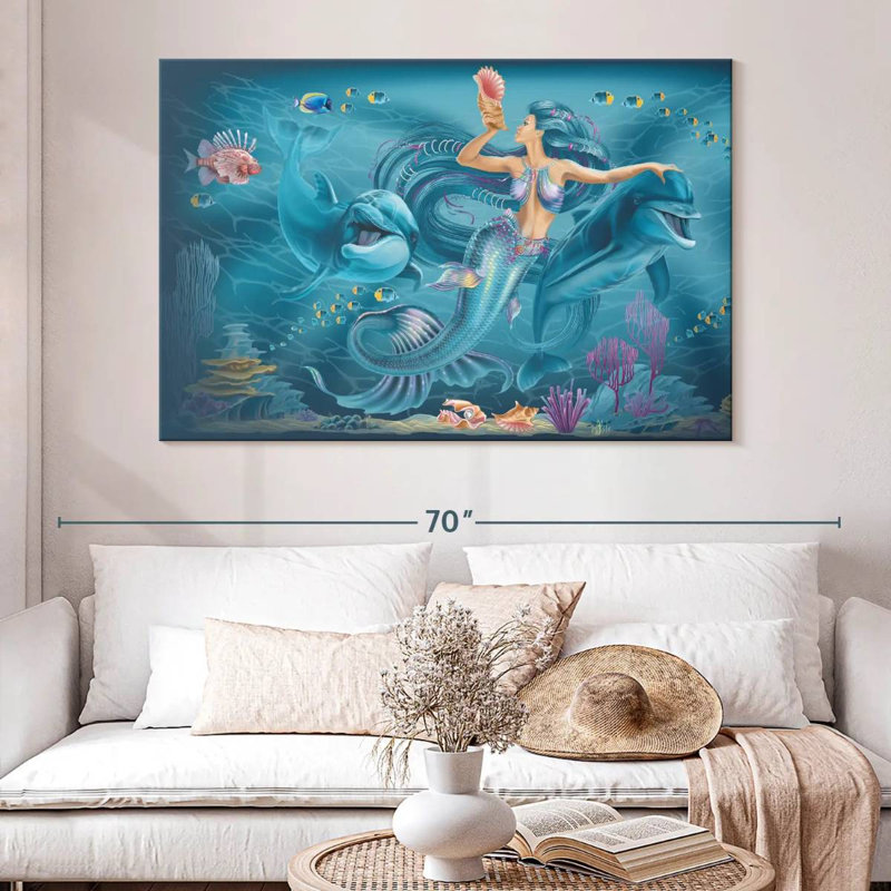 Kelan Singing Mermaid, 34" H x 51" W
