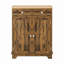 Style campagnard moderne avec comptoir en bois massif à deux tiroirs et armoire à tablette réglable pour la salle à manger et le café-133387075