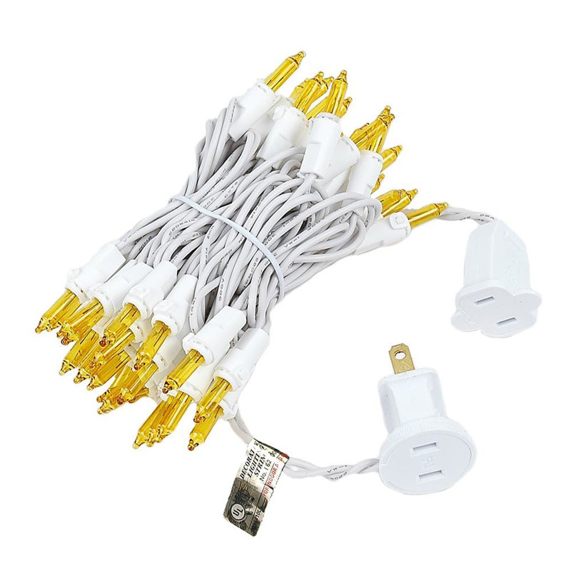Mini-chaîne pour l’extérieur 11'50 ampoules Pirtle, Jaune, blanc