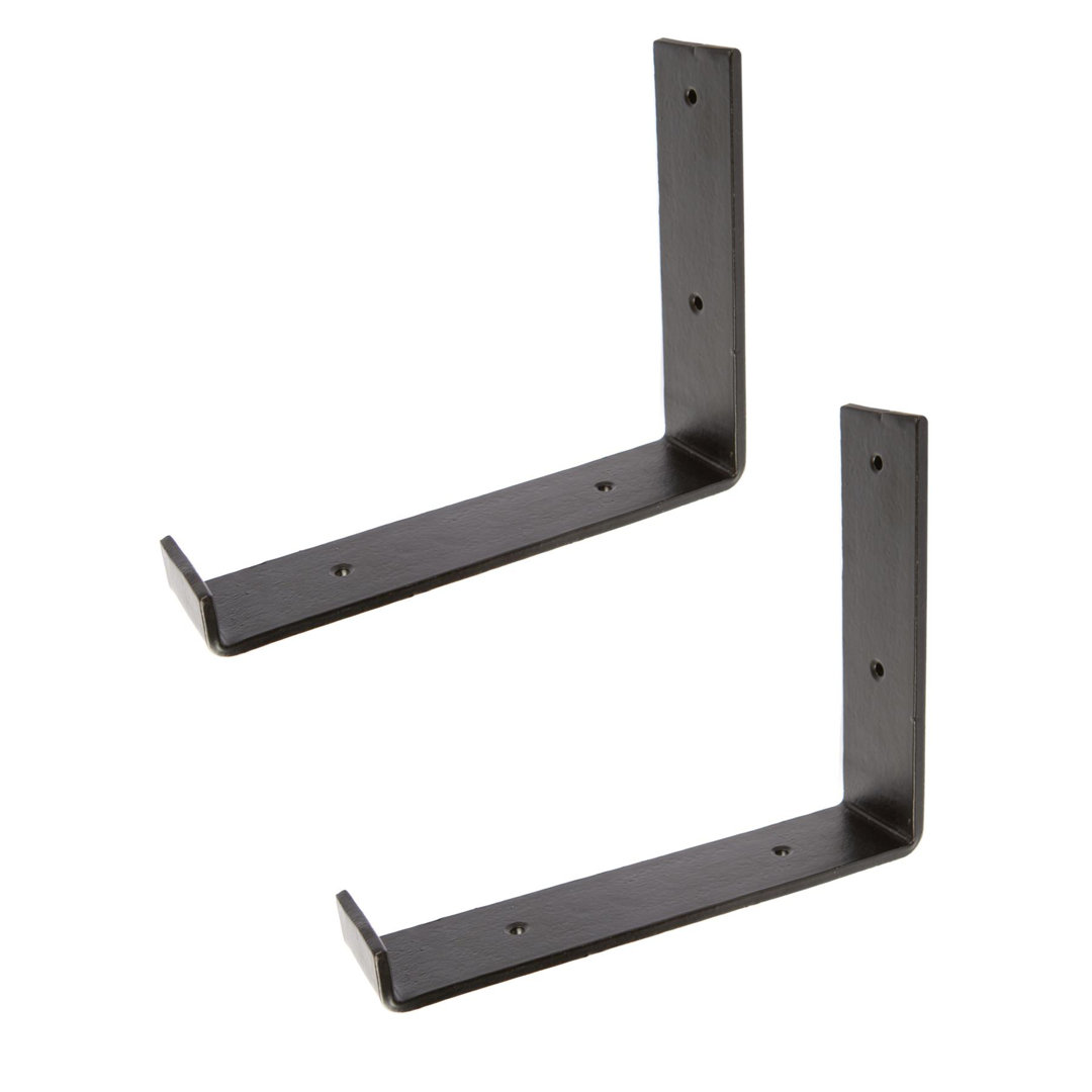 Hammer & Tongs - Scaffold Board Iron Shelf Bracket - D235mm - Black