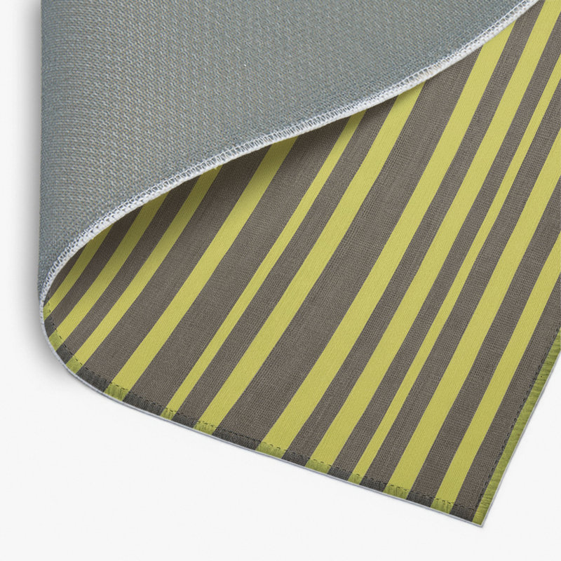 Tapis intérieur / extérieur brun HorizontalStripes, Rectangle 4pi x 6 pi