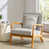 Gray Linen / Medium Yellow Wood