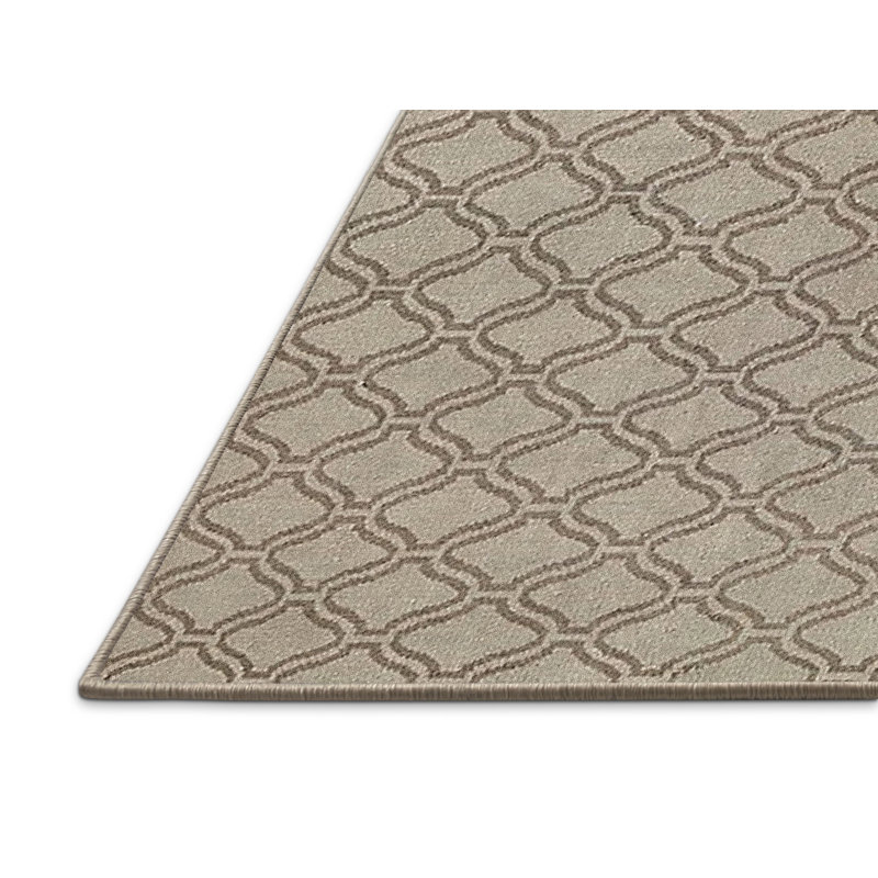 Tapis beige à motif géométrique Lynn, Rectangle de 5 pi x 8 pi