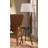 Round Sofa Side Table With Lamp And Built-In Charging Station