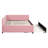 Upholstered Daybed With Trundle, Pink Linen, No Box Spring For An Date Bedroom Trundle - Linen-1972230743