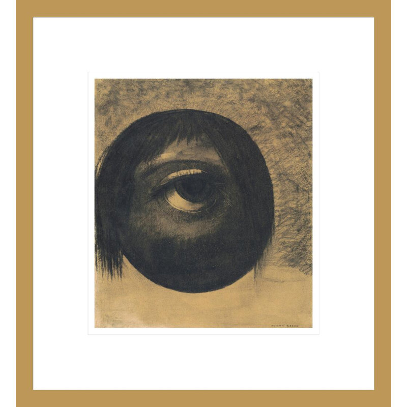 «The Eye (Vision)» par Odilon Redon, impression giclée sur cadre, H 14,91 po x l 13,75 po
