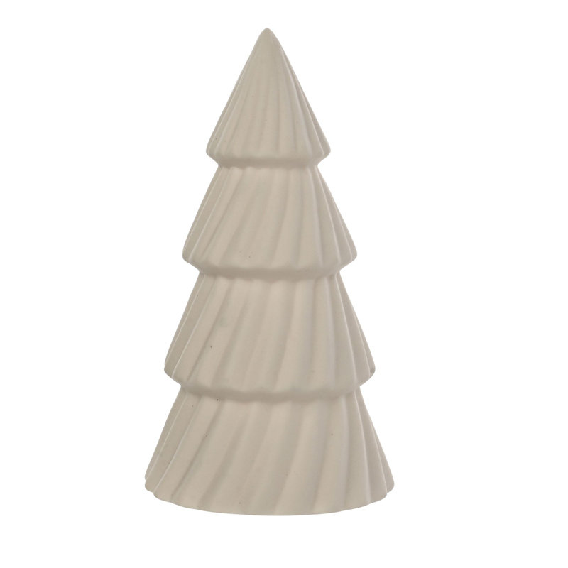 White Ceramic LED Light Up Christmas Tree Small