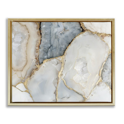 Golden Vein Quartz Floating Frame, design by Svetlana Aleynikova