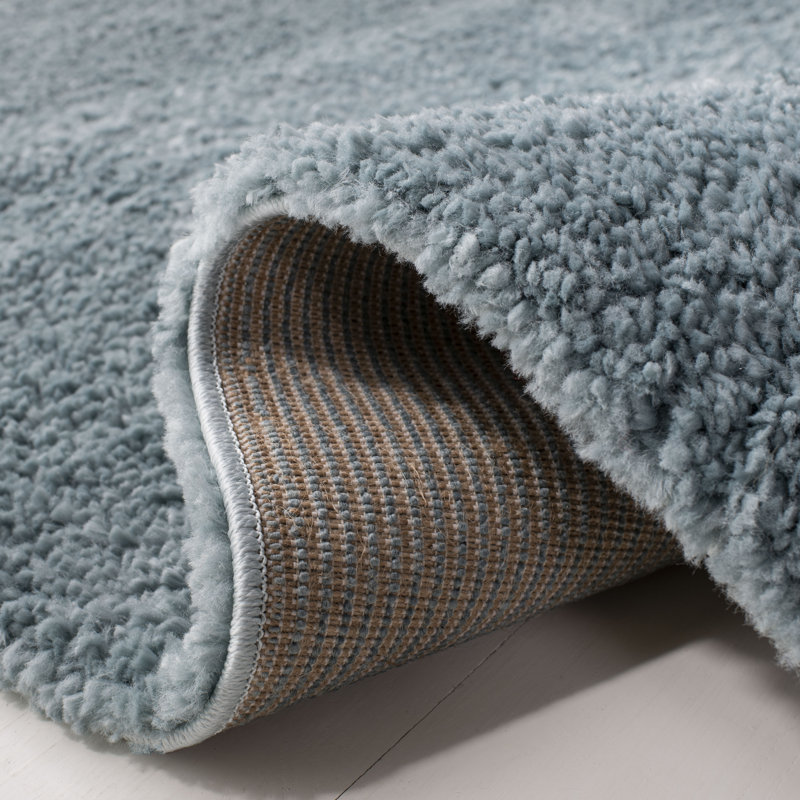 Jiang Aqua Area Rug, Round 4'