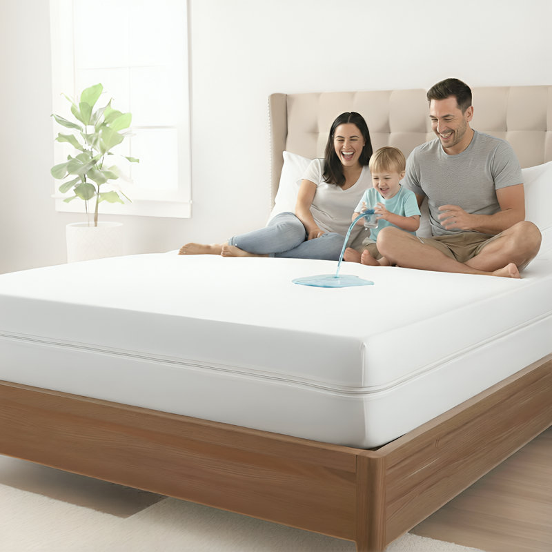 Waterproof and Hypoallergenic Zipper Mattress Encasement, Bed Bug Proof Mattress Protector, Full