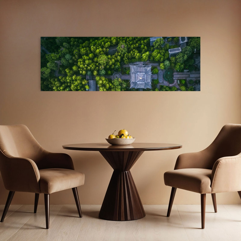 «Lijiang Temple Abstract Contemporary Landscape Landscape», art mural, H 48 po x l 16 po