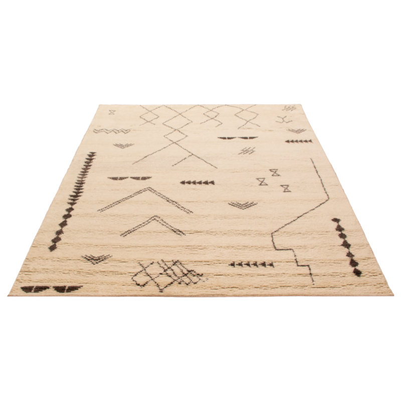 Tapis crème unique 7 pi 11 po x 9 pi 11 po Tangier