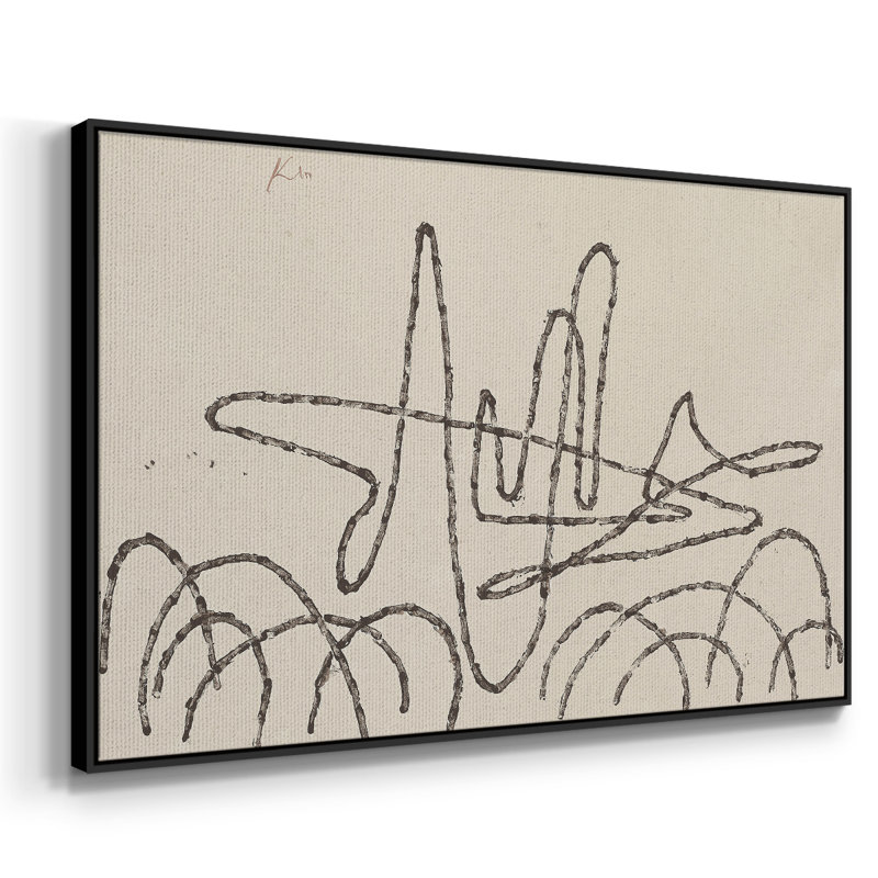 "Croquis rétro-XXII" sur, H 17 po x l 25 po, Noir
