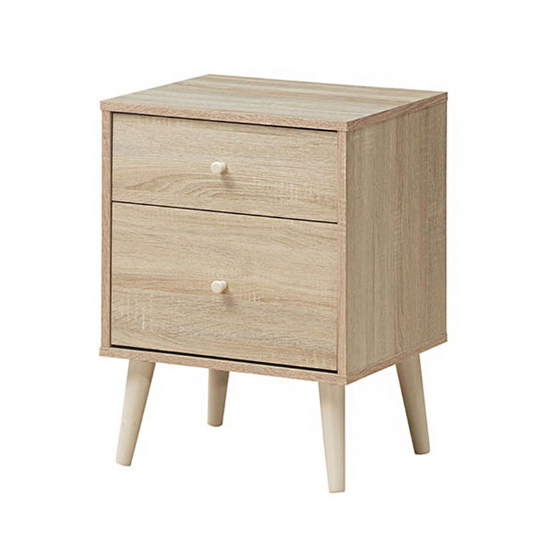 Woodacre 45cm W Bedside Table, Brown