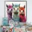 Cheerful Alpaca Family Portrait III - perroquet, art mural-2117394233-2117394236
