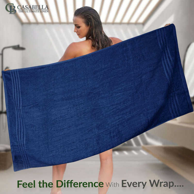 3Pk Zero Twist Large Bath sheet 80x140, Royal
