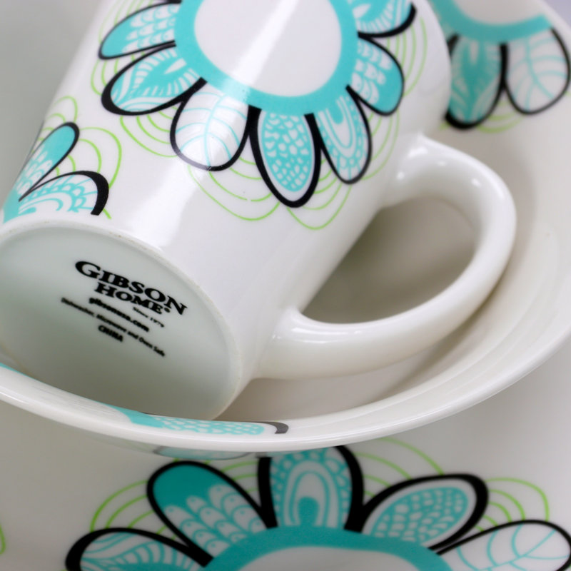 Service de table 12 pièces Gibson Lush Blossom
