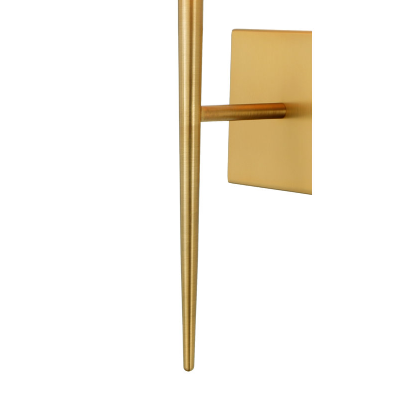 Appolonia Armed Sconce, Satin Brass