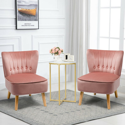 Tisdale 21" Wide Velvet Slipper Chair by Corrigan Studio