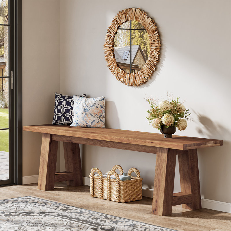 Banc en bois massif 55 ", Brun